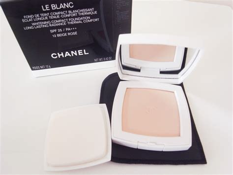 chanel le blanc whitening compact foundation review|chanel le blanc whitening skincare.